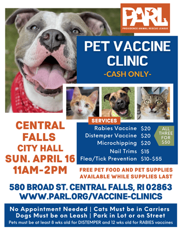 Low Cost Vaccines | Microchipping | Providence Rhode Island | PARL Low Cost Vaccines | Microchipping | Providence Rhode Island | PARL